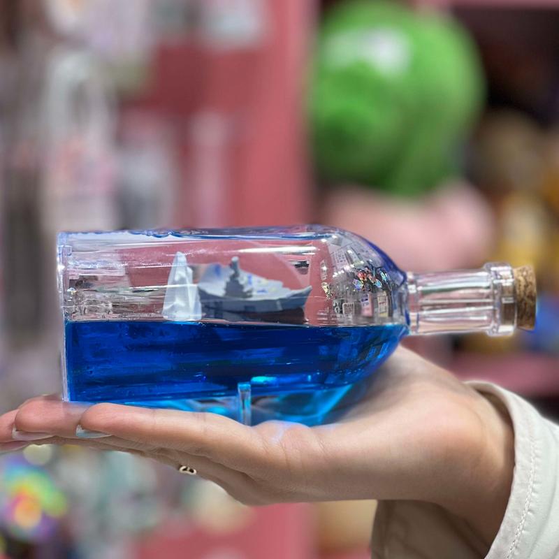 کشتی شناور بطری ( آبی )