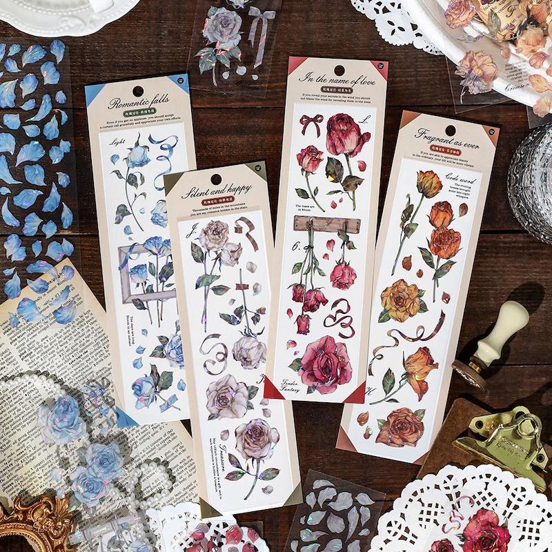 پک استیکر گل و گلبرگ