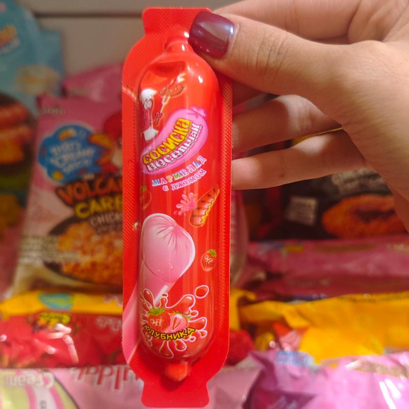 ژله پودینگی طرح سوسیس🌭