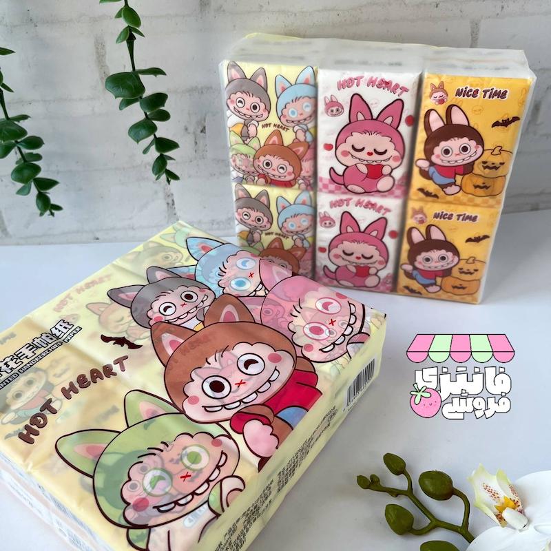 دستمال کاغذی طرح لبوبو 