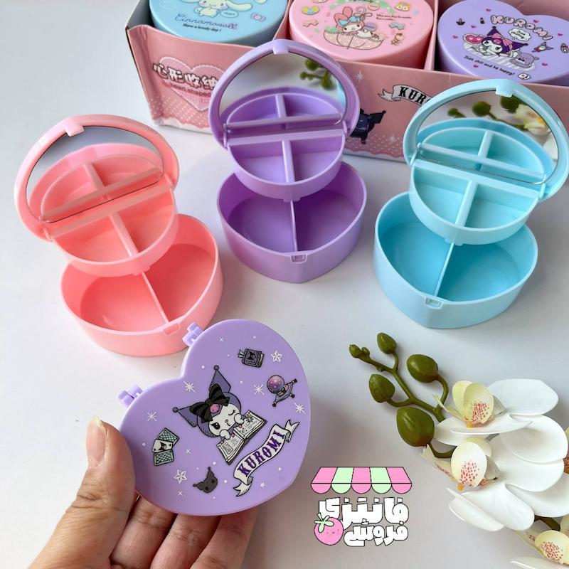 مینی جا جواهری قلبی اینه دار 