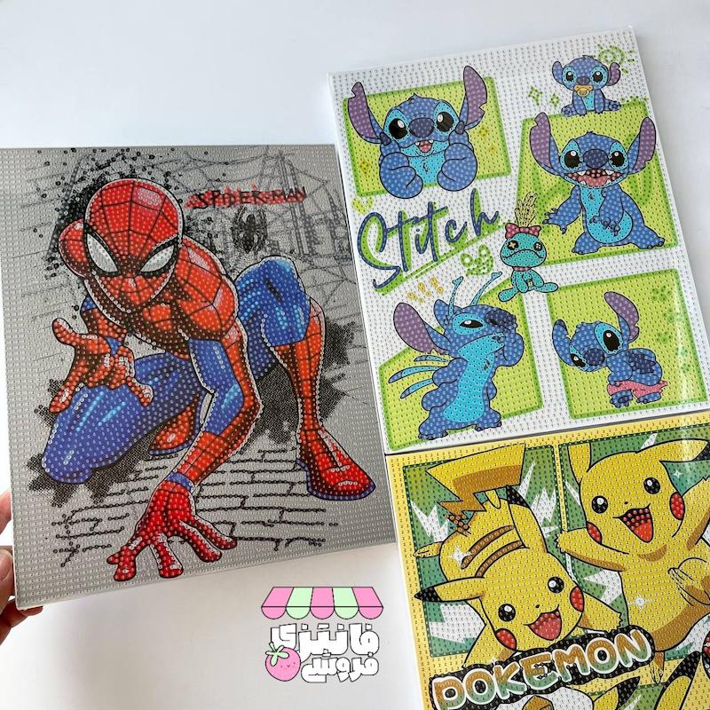 بوم نقاشی الماسی فول نگین ۳۰ در ۲۴ پسرونه