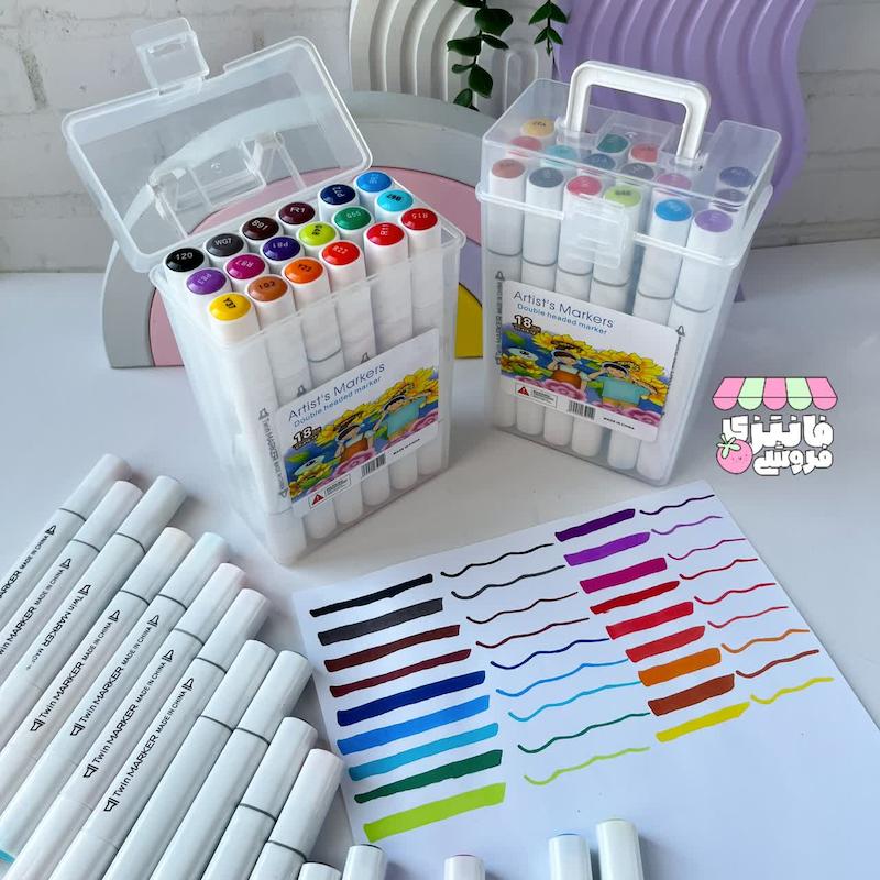 ماژیک نقاشی دو سر ۱۸ رنگ