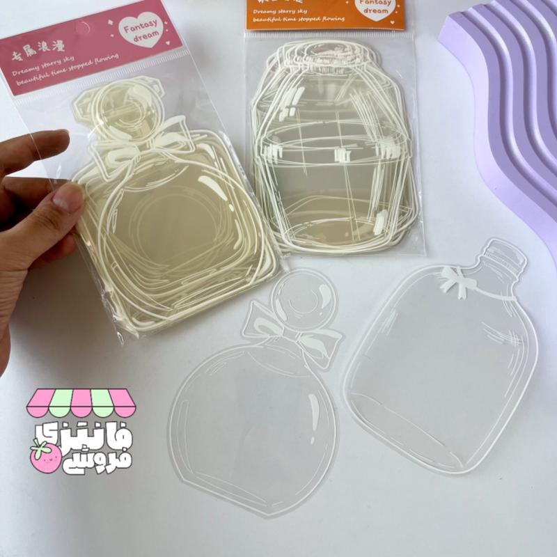 استیکر بطری شفاف