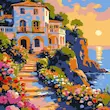 بوم نقاشی با اعداد ۳۰*۳۰ (۱۲ طرح)