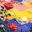 بوم نقاشی با اعداد ۳۰*۳۰ (۱۲ طرح)
