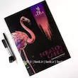 پک نقاشی خراشیدنی طرح حیوانات 1 (سایز A4)
