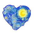 پازل چوبی Galaxy طرح قلب