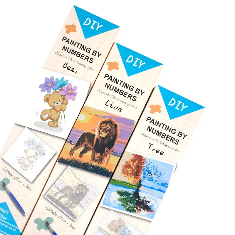 رول نقاشی با اعداد 30*30 (6 طرح)