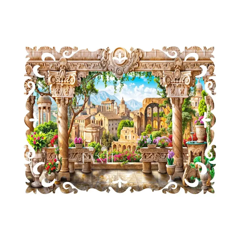 پازل چوبی Galaxy طرح عمارت