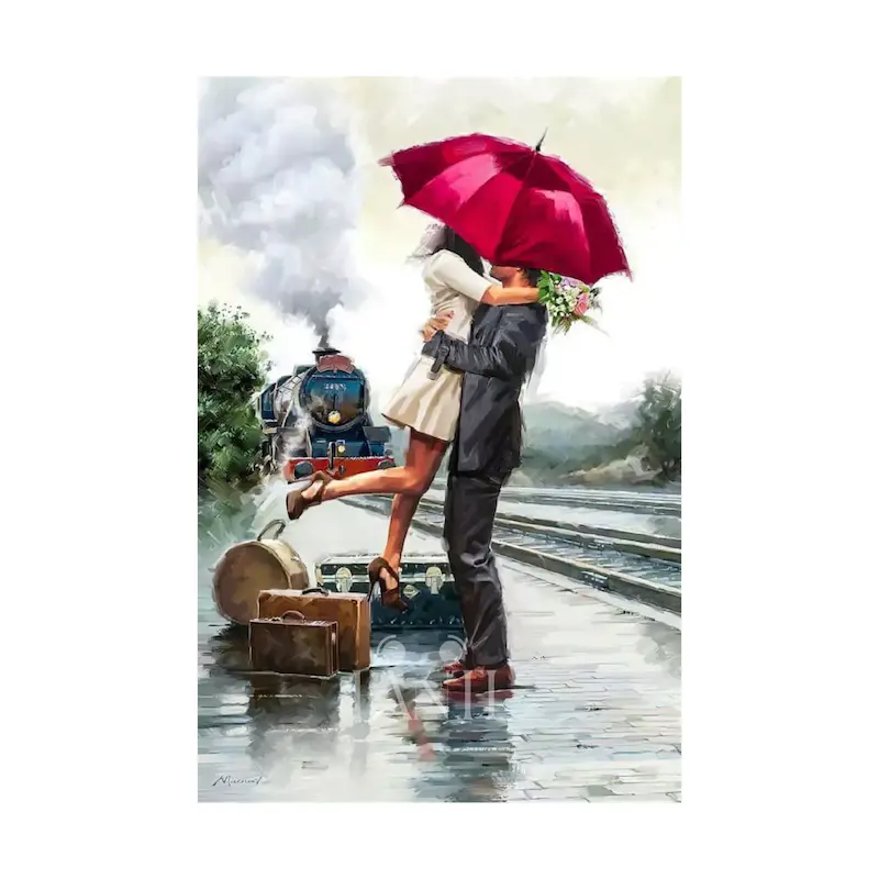 پازل مینیاتور طرح Lovers On Station (۱۷۰ تکه)