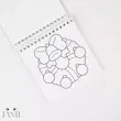 دفتر رنگ آمیزی جیبی طرح کریسمس بامزه