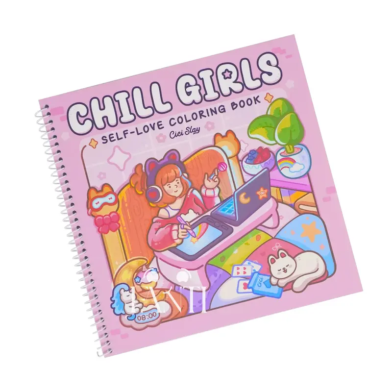 دفتر رنگ آمیزی طرح Chill Girls