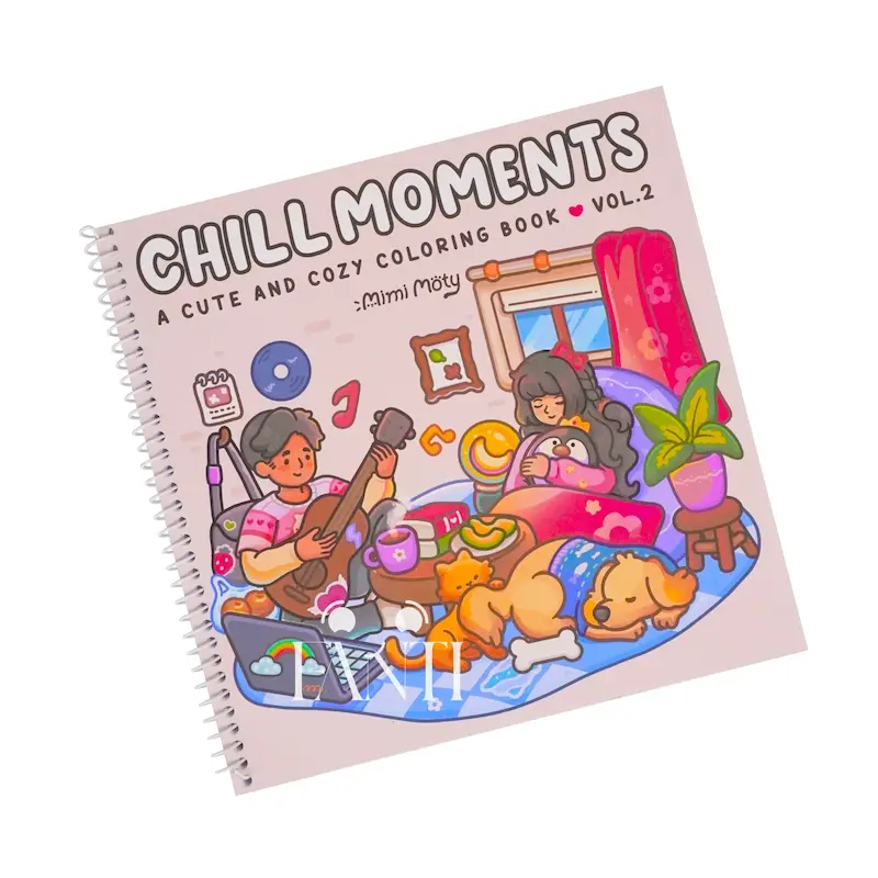 دفتر رنگ آمیزی طرح  Chill Moments