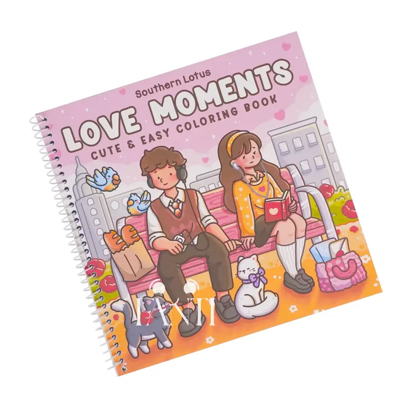 دفتر رنگ آمیزی طرح Love Moments