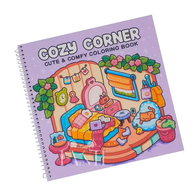 دفتر رنگ آمیزی طرح Cozy Corner