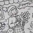 دفتر رنگ آمیزی طرح Girl In Paris