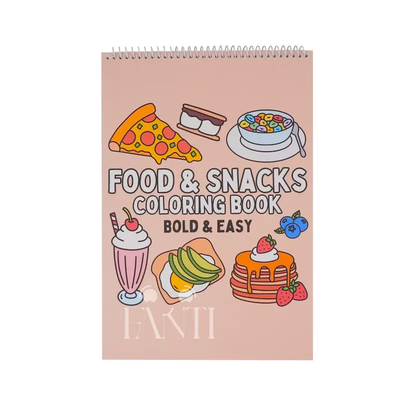دفتر رنگ آمیزی طرح Food & Snacks