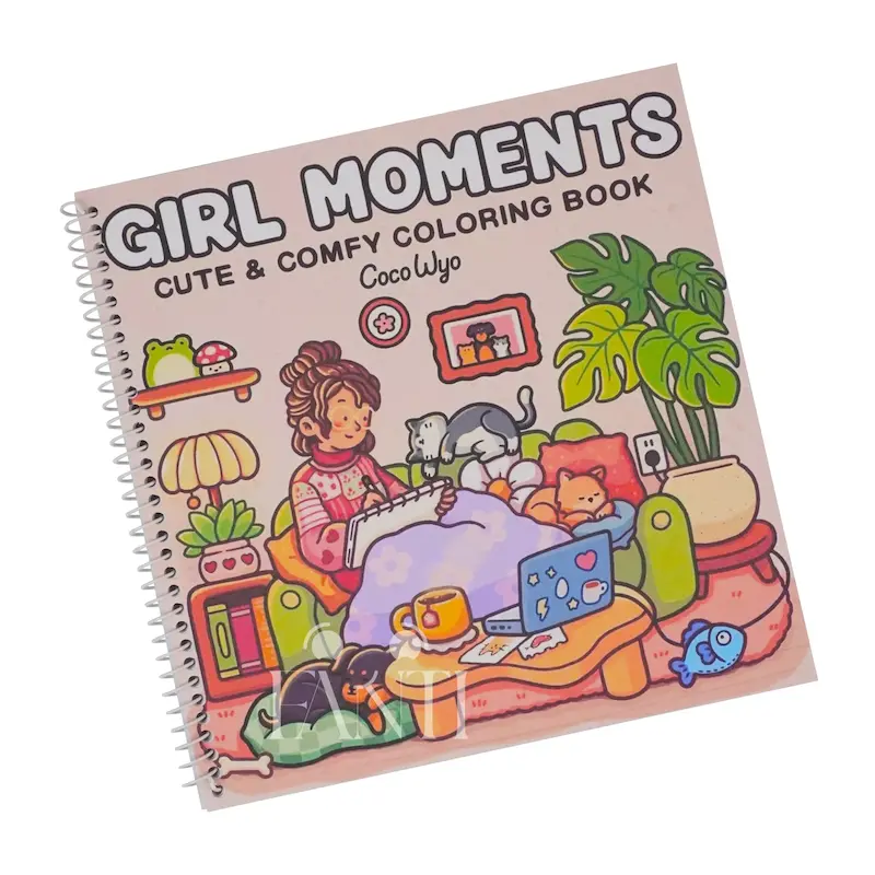 دفتر رنگ آمیزی طرح Girl Moments