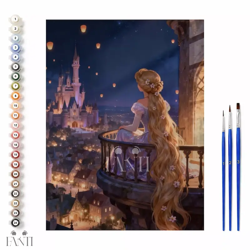 بوم نقاشی با اعداد (۴۰*۳۰) کد YHTR057