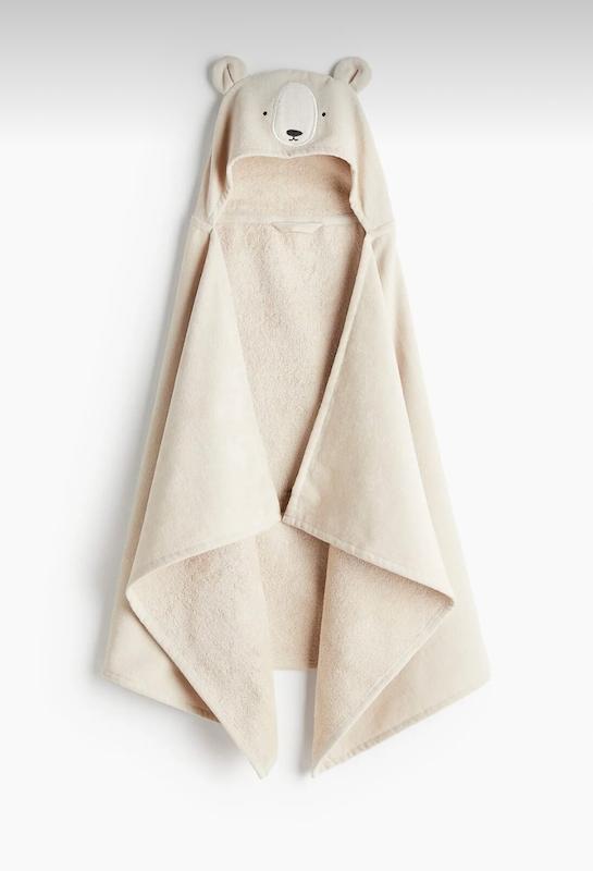 حوله کلاه‌دار طرح خرس اچ اند ام (H&M Bear Hooded Towel)