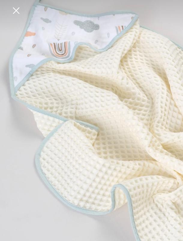حوله وافل ۱۰۰٪ پنبه طرح رنگین‌کمان بوندبرو (Bondberro Rainbow Waffle Towel)