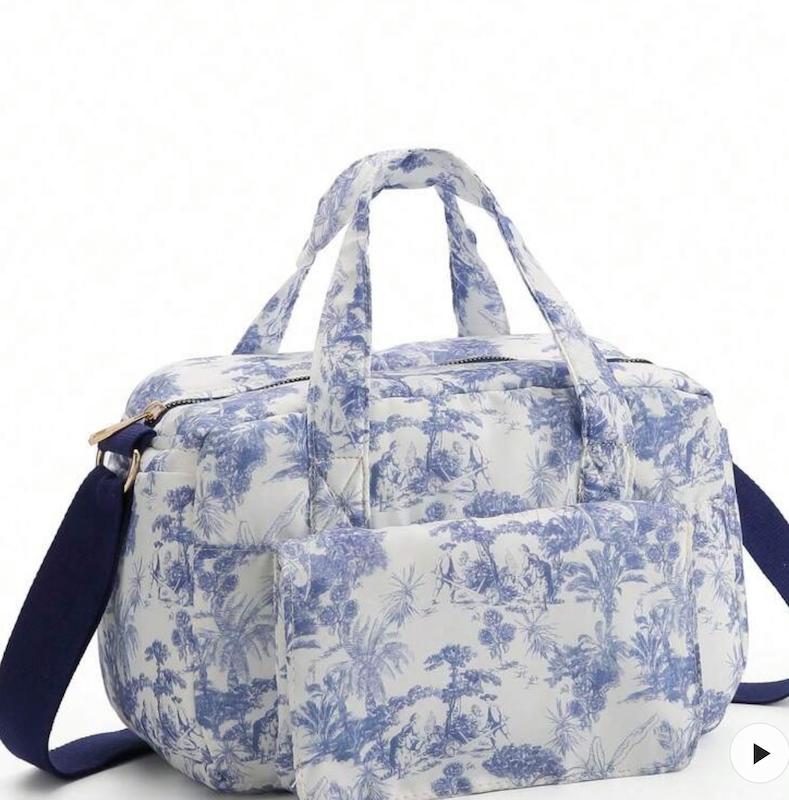 کیف مادر و نوزاد دوشی و دستی طرح‌دار (Spacious Mom Handbag)