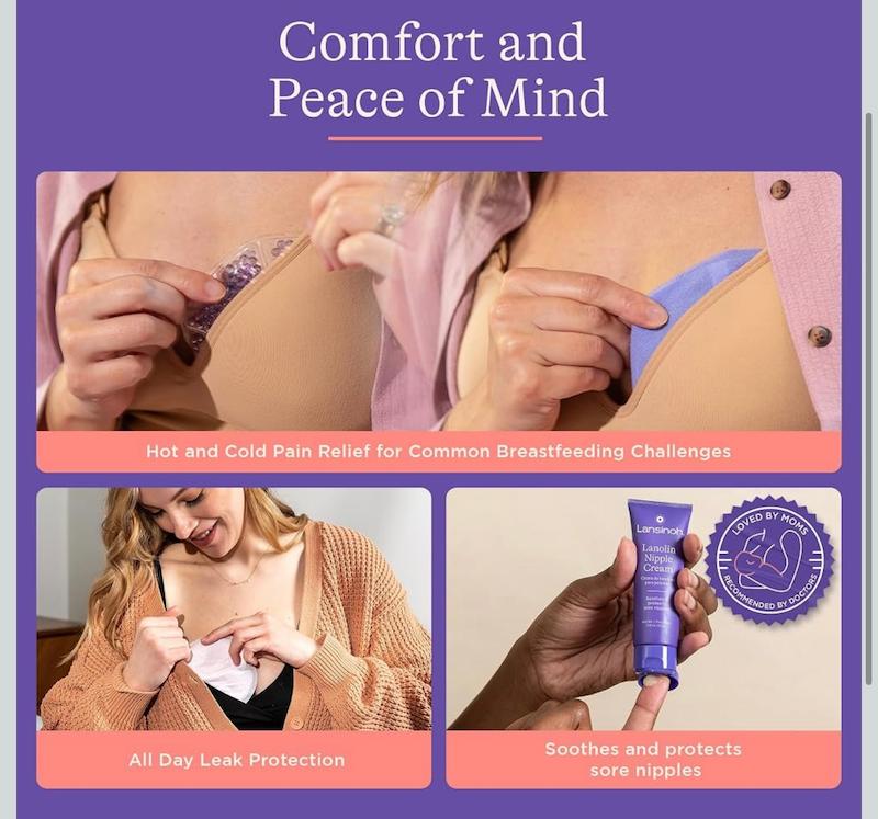 پکیج جامع لوازم شیردهی Lansinoh (Lansinoh Breastfeeding Essentials - 77 Pcs)