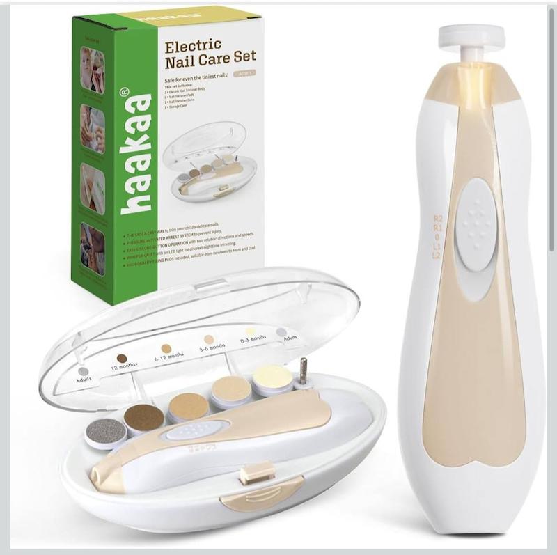 ست ناخن‌گیر و سوهان برقی نوزاد هاکا |  Haakaa Baby Nail Trimmer