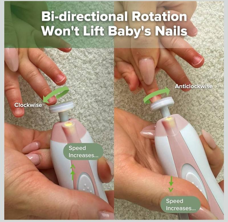 ست ناخن‌گیر و سوهان برقی نوزاد هاکا |  Haakaa Baby Nail Trimmer