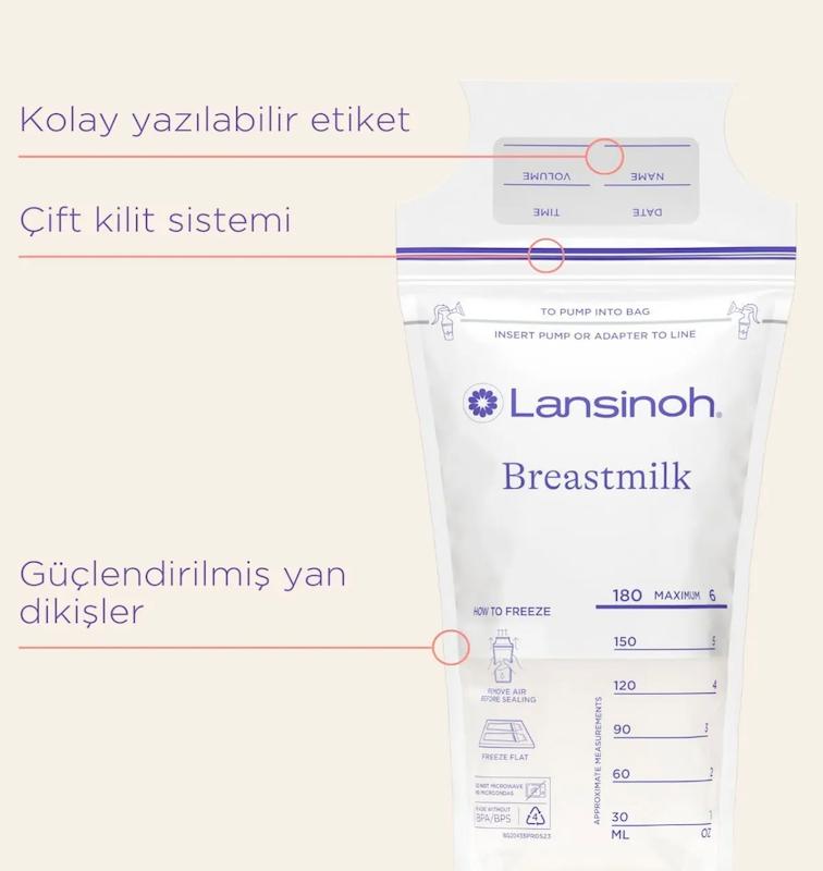 کیسه ذخیره‌سازی شیر مادر Lansinoh