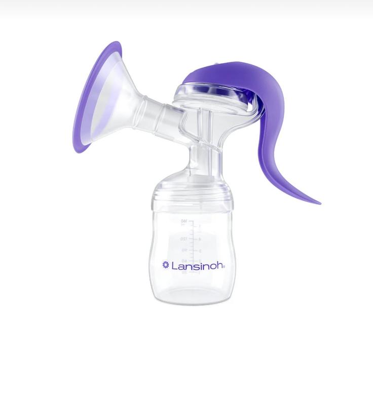 شیردوش دستی Lansinoh به همراه سرشیشه NaturalWave