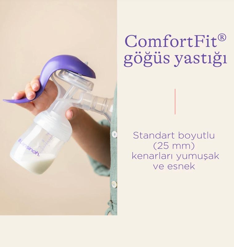 شیردوش دستی Lansinoh به همراه سرشیشه NaturalWave