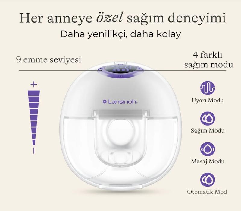 شیردوش برقی  Lansinoh Wearable Pump 