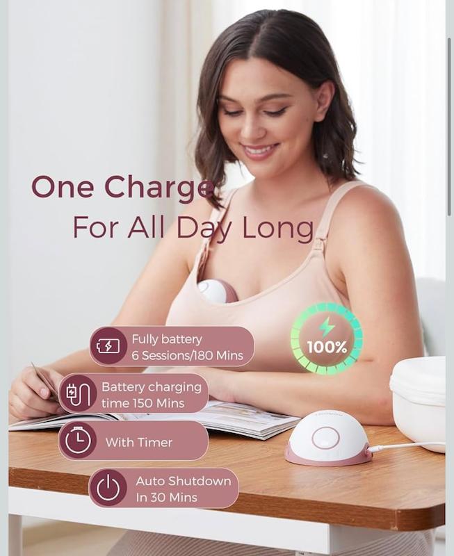 شیردوش برقی بی‌سیم و پوشیدنی Momcozy M6 DoubleFit (سایز ۲۴ میلی‌متر)