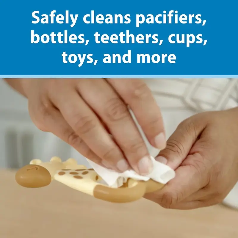 بسته ۴۰ عددی دستمال مرطوب تمیزکننده شیشه شیر و پستانک دکتر براونز | Dr. Brown's Pacifier and Bottle Wipes 