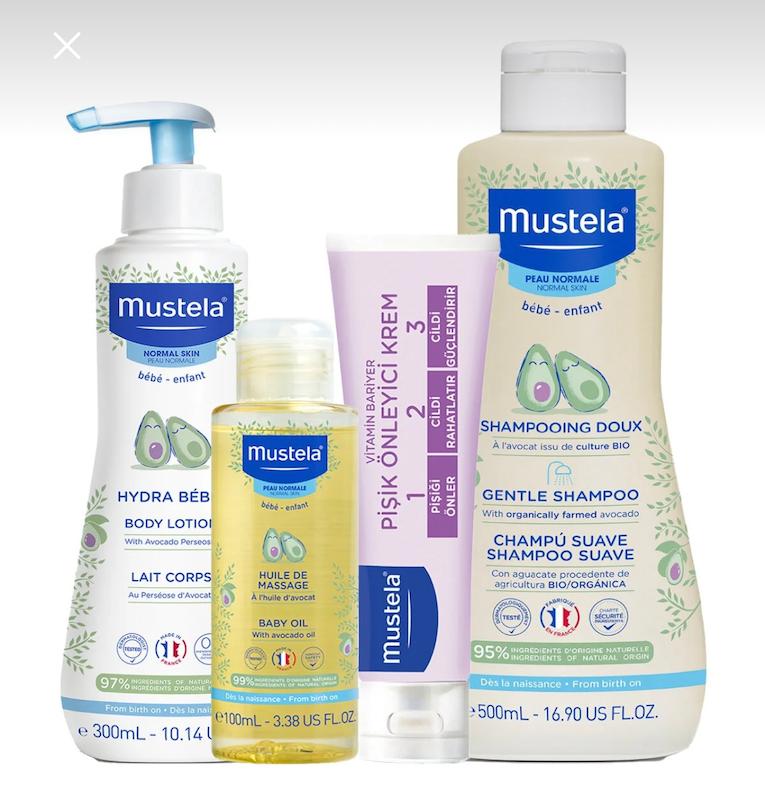 ست ۴ تکه بهداشتی ماستلا (Mustela Merhaba Bebek Seti)