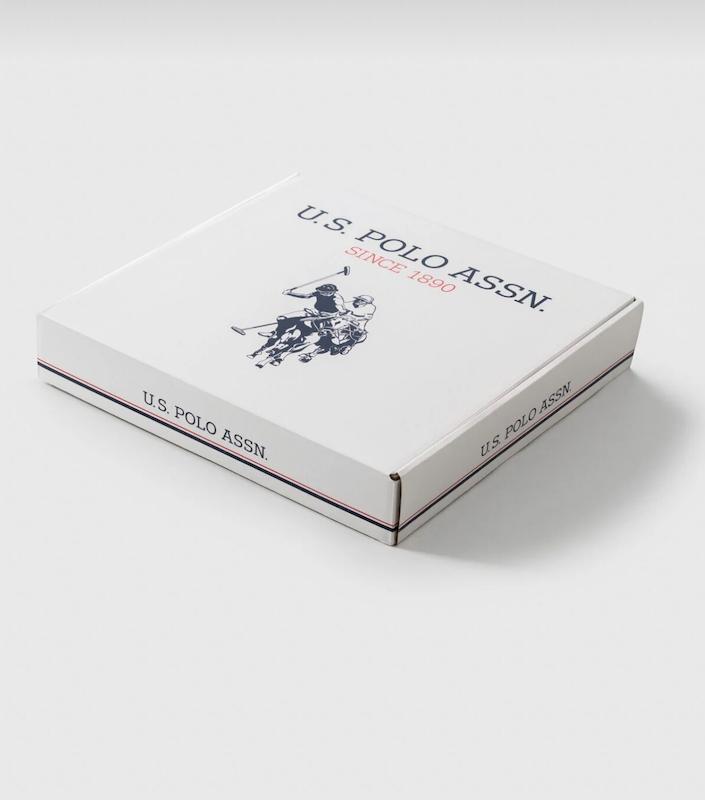 ست ۱۰ تکه بیمارستانی پسرانه U.S. Polo Assn (رنگ سفید/سرمه‌ای)
