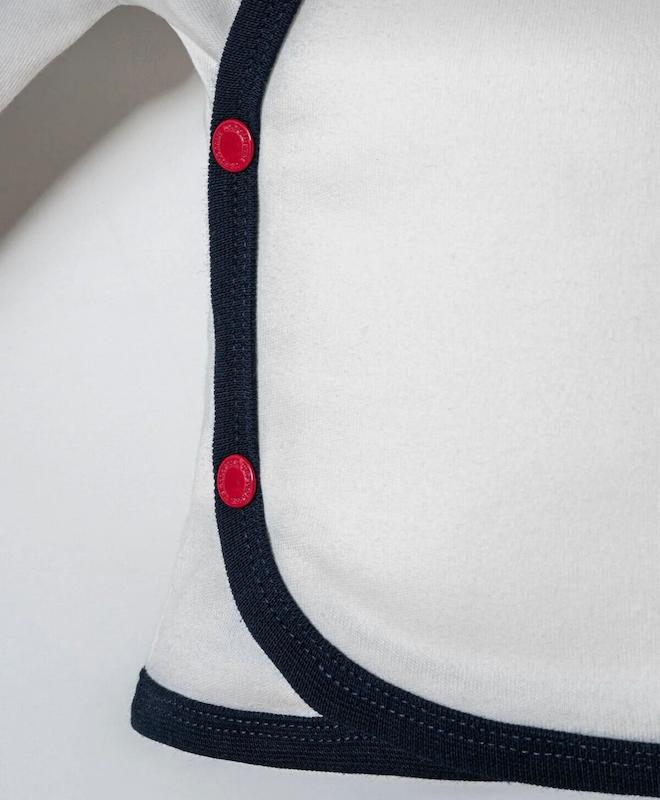 ست ۵ تکه بیمارستانی U.S. Polo Assn پسرانه (سفید/سرمه‌ای)