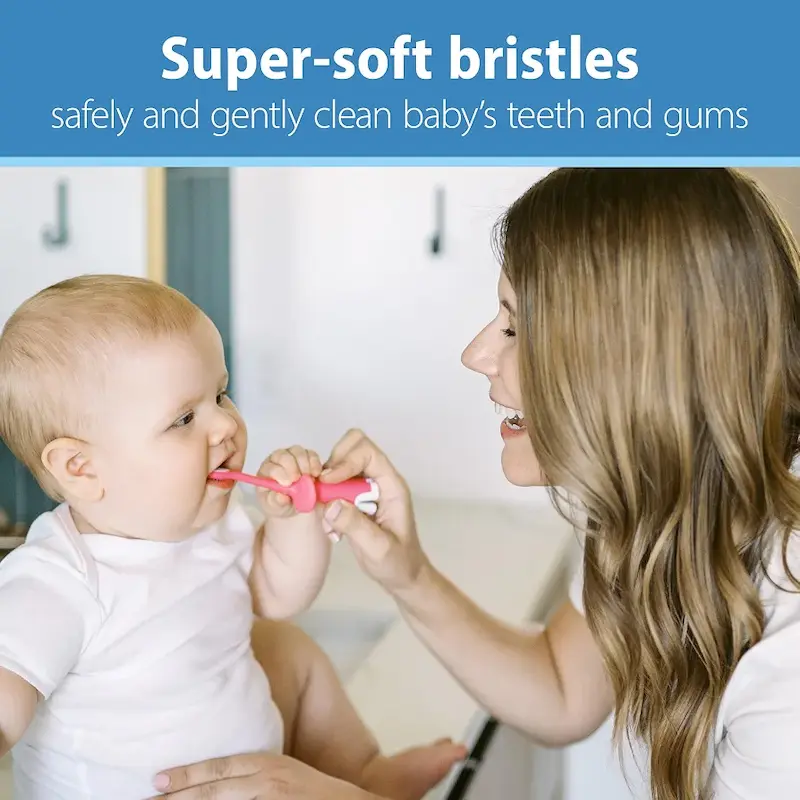 ست مسواک و خمیردندان نوزاد و کودک دکتر براونز | Dr. Brown's Infant-to-Toddler Toothbrush Set