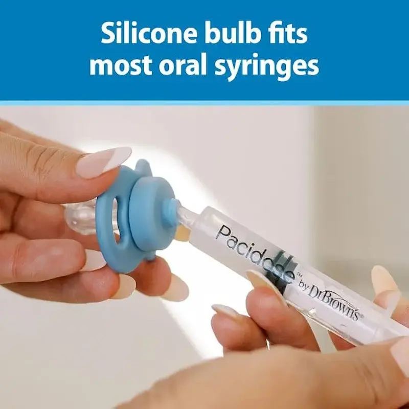 داروخوری پستانکی و سرنگ مایعات کودک دکتر براونز | Dr. Brown's Pacidose Pacifier and Liquid Baby Medicine Dispenser