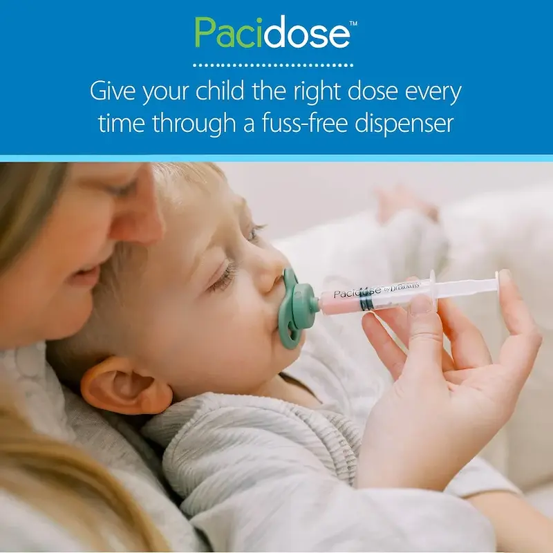 داروخوری پستانکی و سرنگ مایعات کودک دکتر براونز | Dr. Brown's Pacidose Pacifier and Liquid Baby Medicine Dispenser
