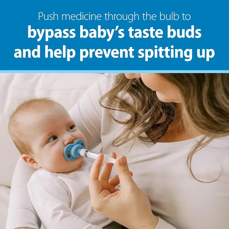 داروخوری پستانکی و سرنگ مایعات کودک دکتر براونز | Dr. Brown's Pacidose Pacifier and Liquid Baby Medicine Dispenser