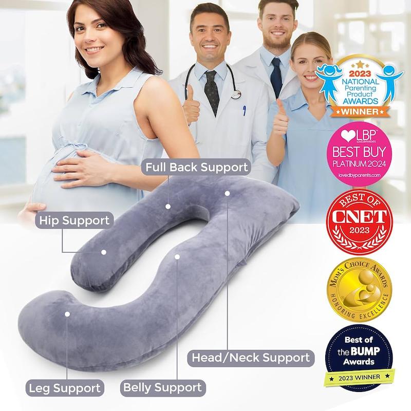 بالشت بارداری U شکل مامکوزی (Momcozy U-Shaped Pregnancy Pillow)