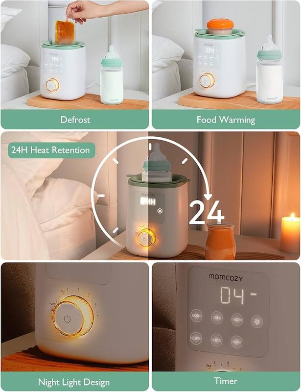 گرم‌کن هوشمند شیشه‌شیر مامکوزی (Momcozy Baby Bottle Warmer)