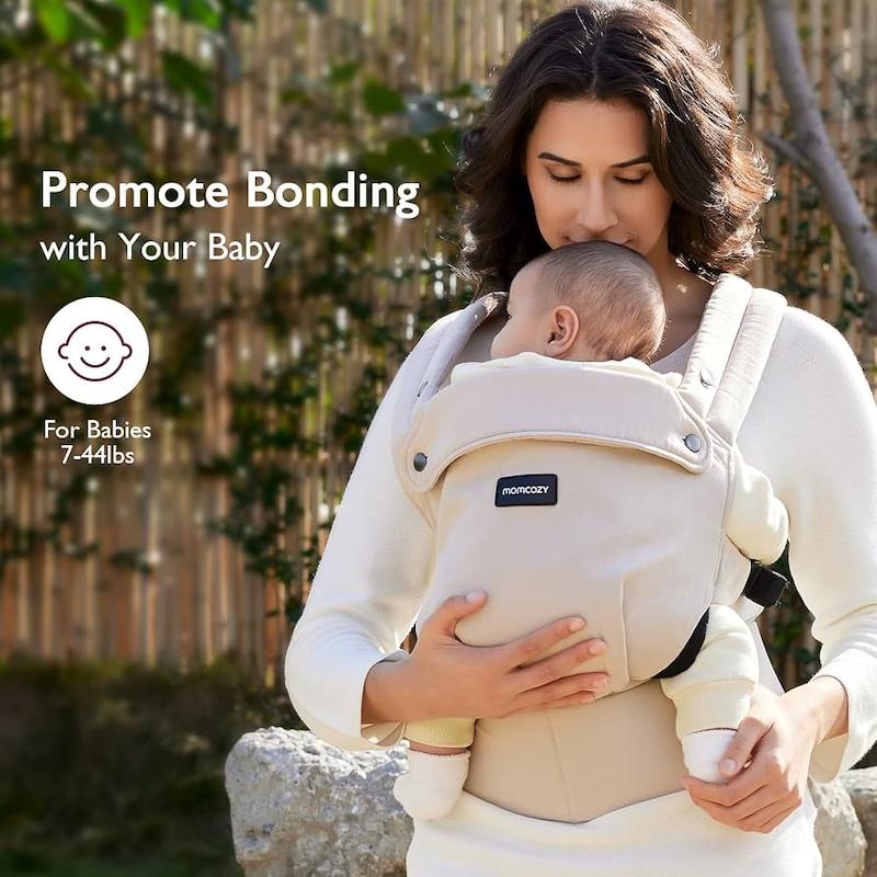 آغوشی ارگونومیک نوزاد مامکوزی (Momcozy Baby Carrier - Air Mesh)