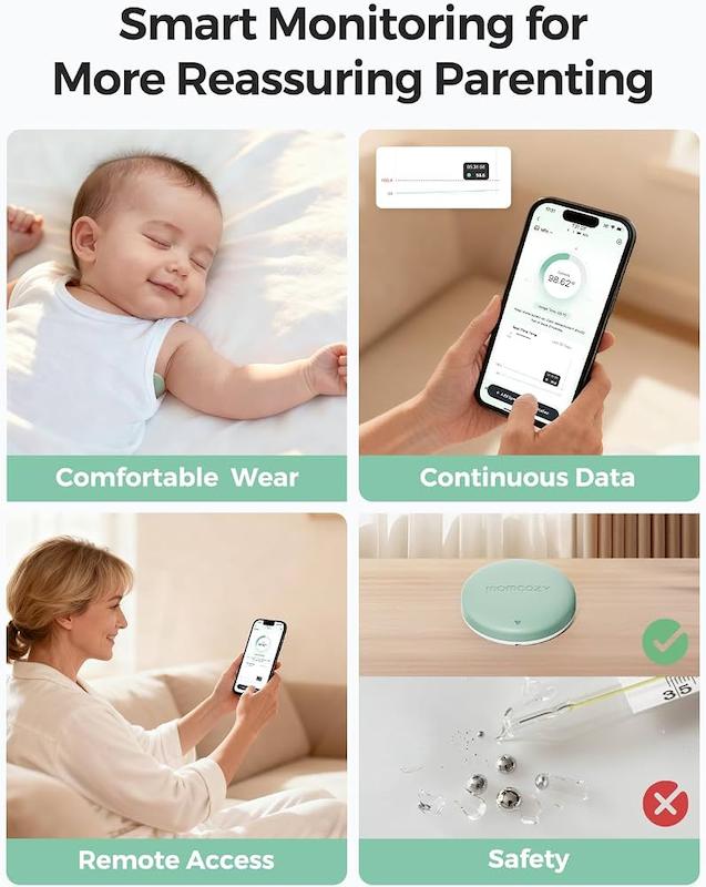 تب‌سنج دیجیتال و هوشمند زیربغلی مامکوزی (Momcozy Wearable Digital Thermometer)
