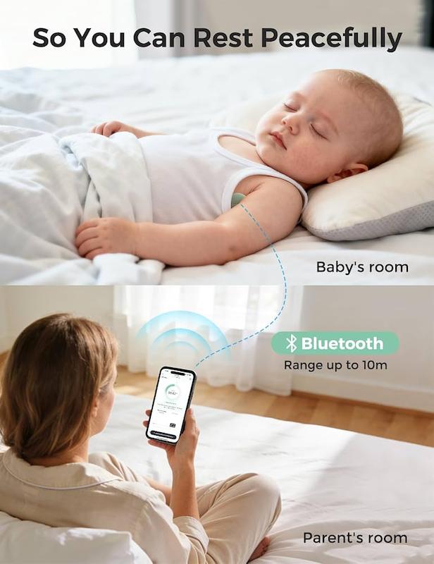 تب‌سنج دیجیتال و هوشمند زیربغلی مامکوزی (Momcozy Wearable Digital Thermometer)