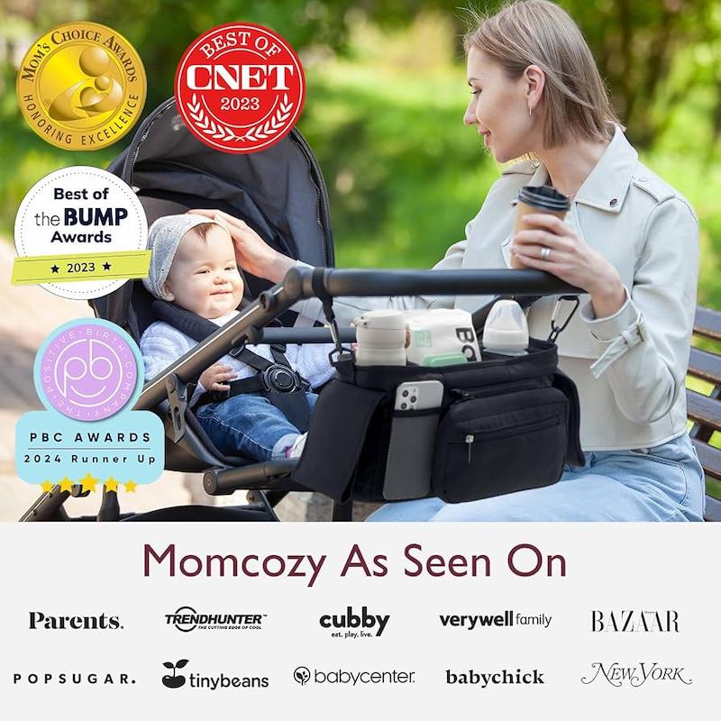 کیف منظم‌کننده کالسکه مامکوزی (Momcozy Universal Stroller Organizer)