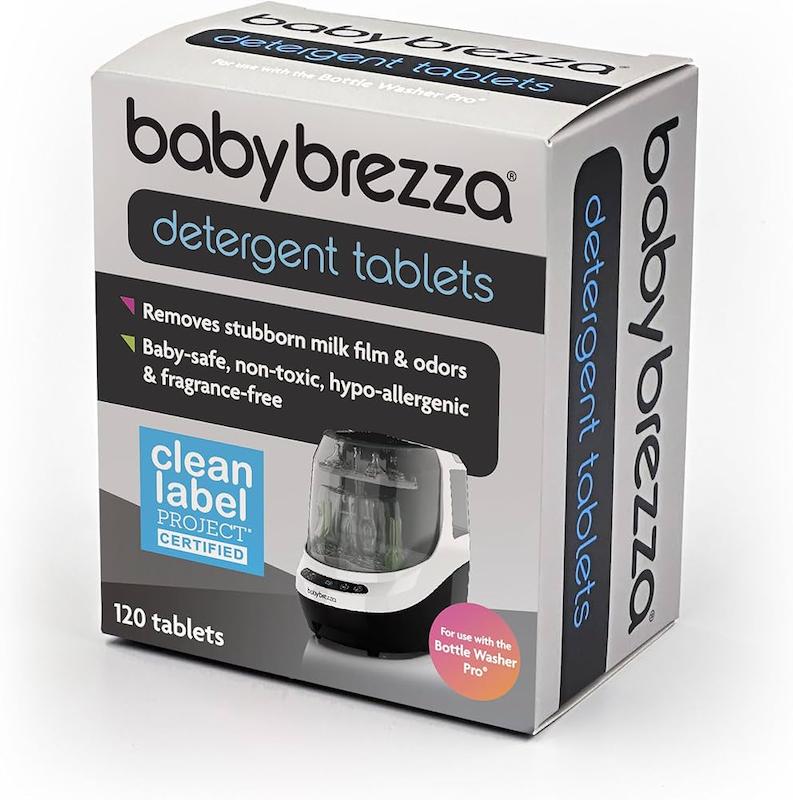 قرص شوینده اختصاصی دستگاه شستشوی بی‌بی برزا (Baby Brezza Detergent Tablets - 120 Count)